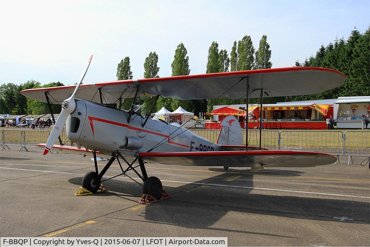 F-BBQP, Nord Stampe SV-4C C/N 191, Nord Stampe SV-4C, Displayed at Tours-St Symphorien Air Base 705 (LFOT-TUF) Open day 2015