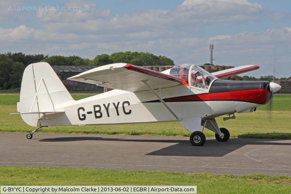G-BYYC, 2000 Hapi Cygnet SF-2A C/N PFA 182-12311, Hapi Cygnet SF-2A at The Real Aeroplane Company's Jolly June Jaunt, Breighton Airfield, 2013.