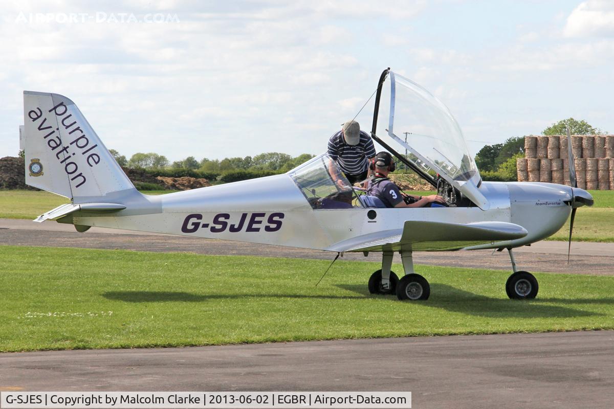 G-SJES, 2007 Cosmik EV-97 TeamEurostar UK C/N 2918, Cosmik EV-97 TeamEurostar UK at The Real Aeroplane Company's Jolly June Jaunt, Breighton Airfield, June 2nd 2013.