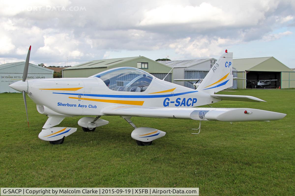 G-SACP, 2013 Aero AT-3 R100 C/N AT3-062, Aero AT-3 R100 at Fishburn Airfield, September 19th 2015.