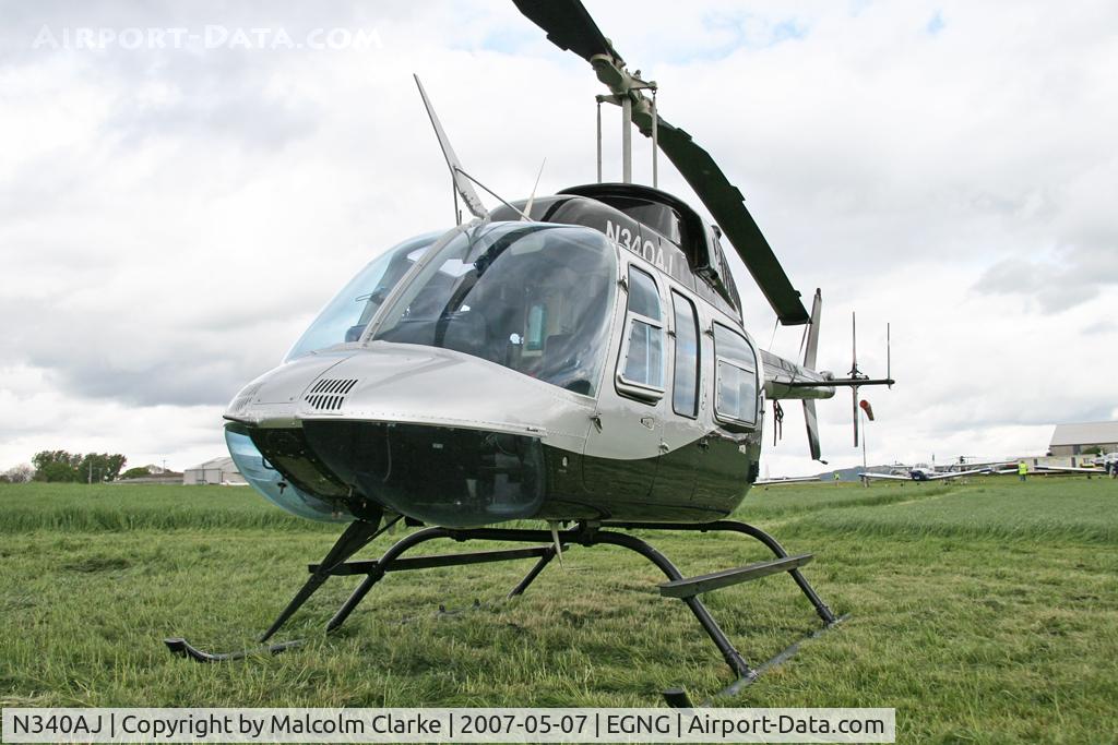 N340AJ, 1995 Bell 206L-4 LongRanger IV LongRanger C/N 52132, Bell 206-L4 at Bagby Airfield's May Fly-In, May 7th 2007.