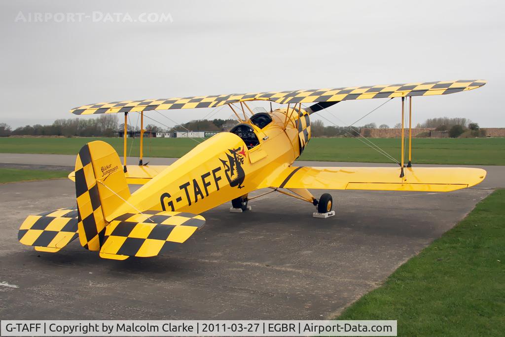 G-TAFF, 1957 CASA 1-131E Jungmann C/N 1129, CASA 1-131E Jungmann at Breighton Airfield, March 27th 2011.