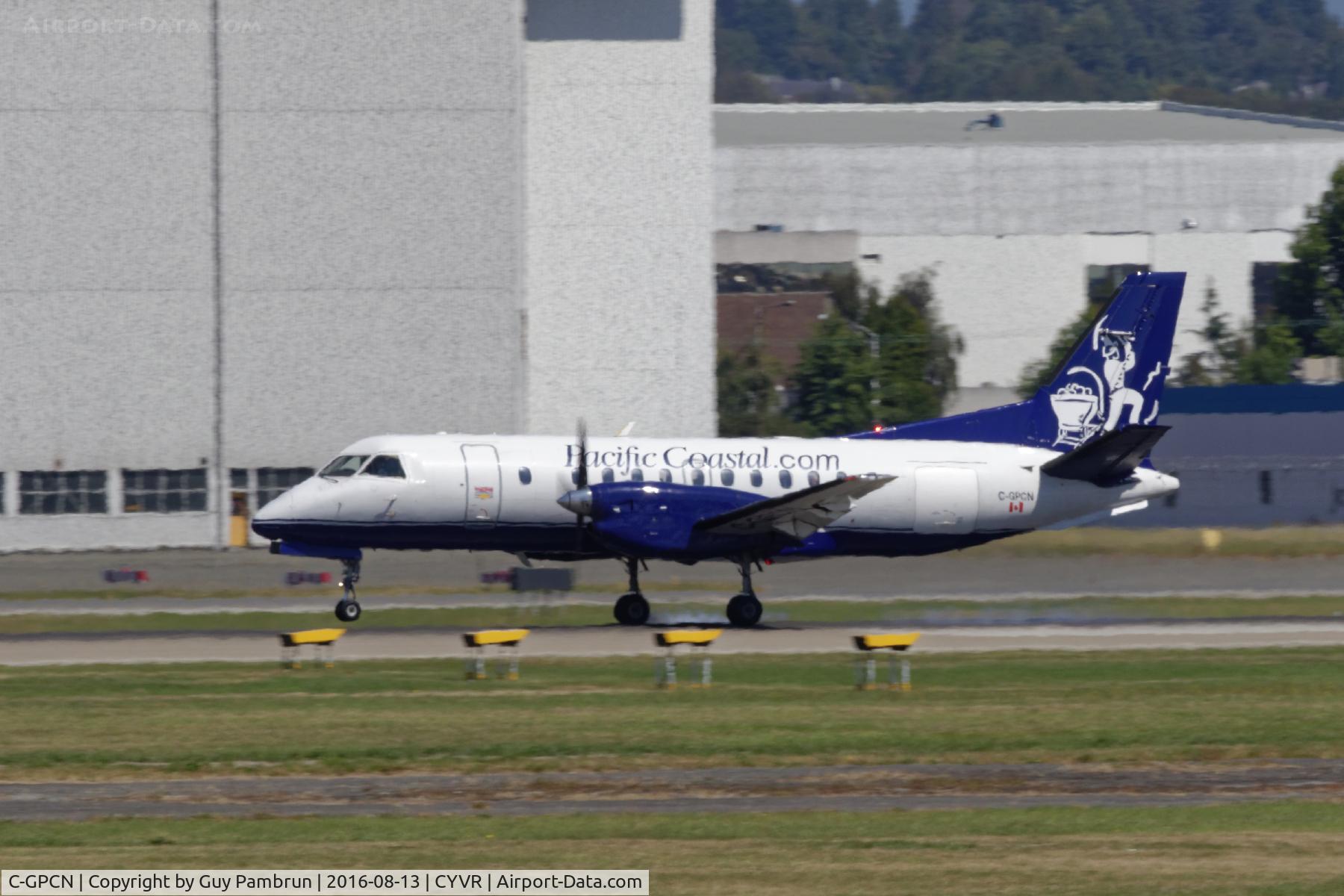 C-GPCN, 1985 Saab SF340A C/N 340A-027, Departing
