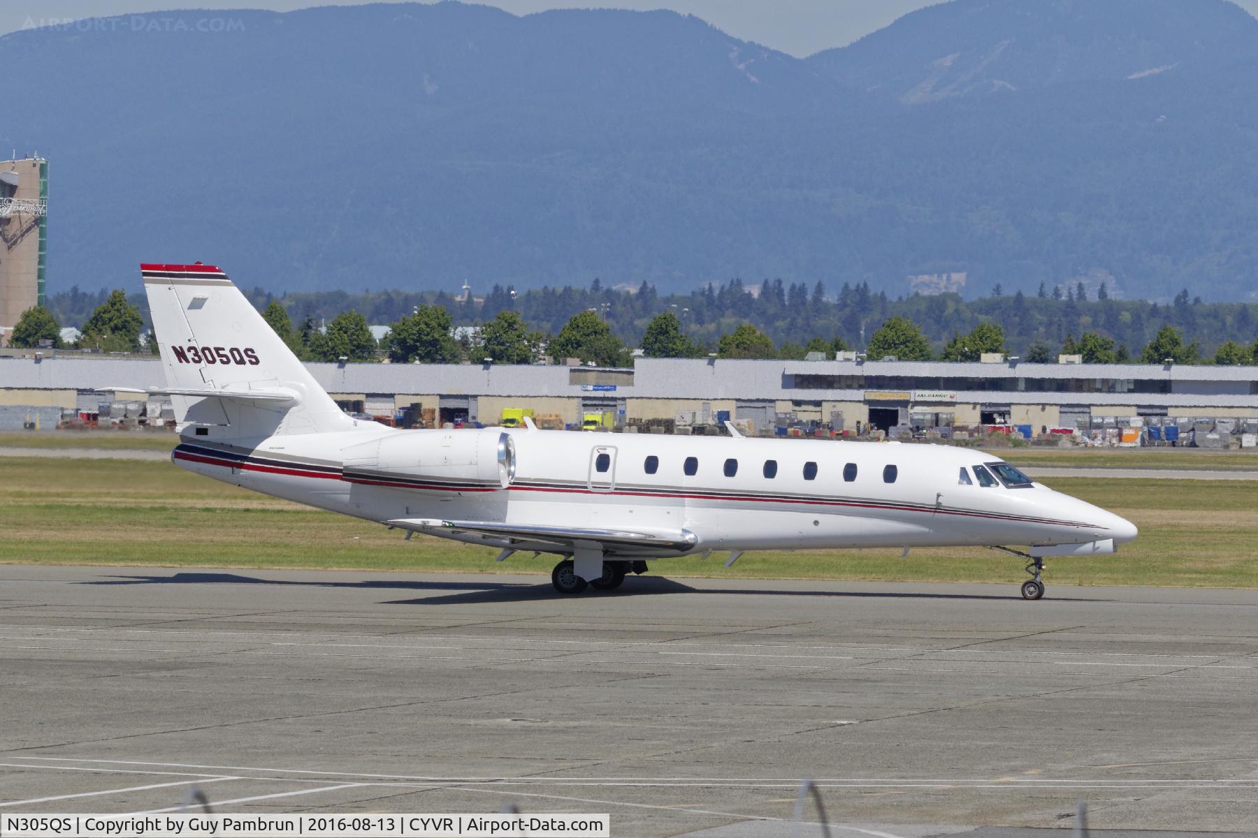 N305QS, 2006 Cessna 680 Citation Sovereign C/N 680-0088, Just landed