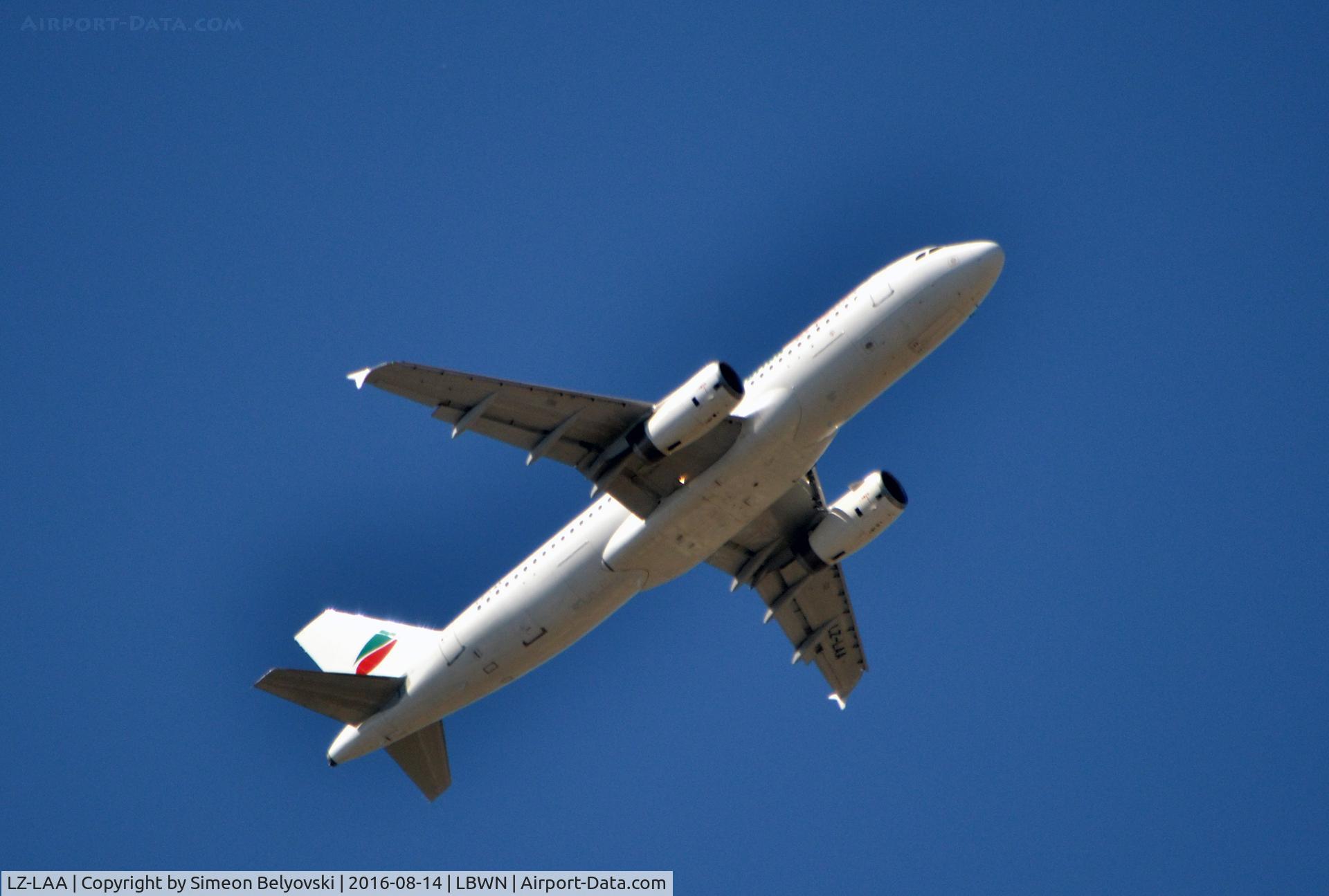 LZ-LAA, 1991 Airbus A320-231 C/N 256, Take off RWY 09 Varna Airport