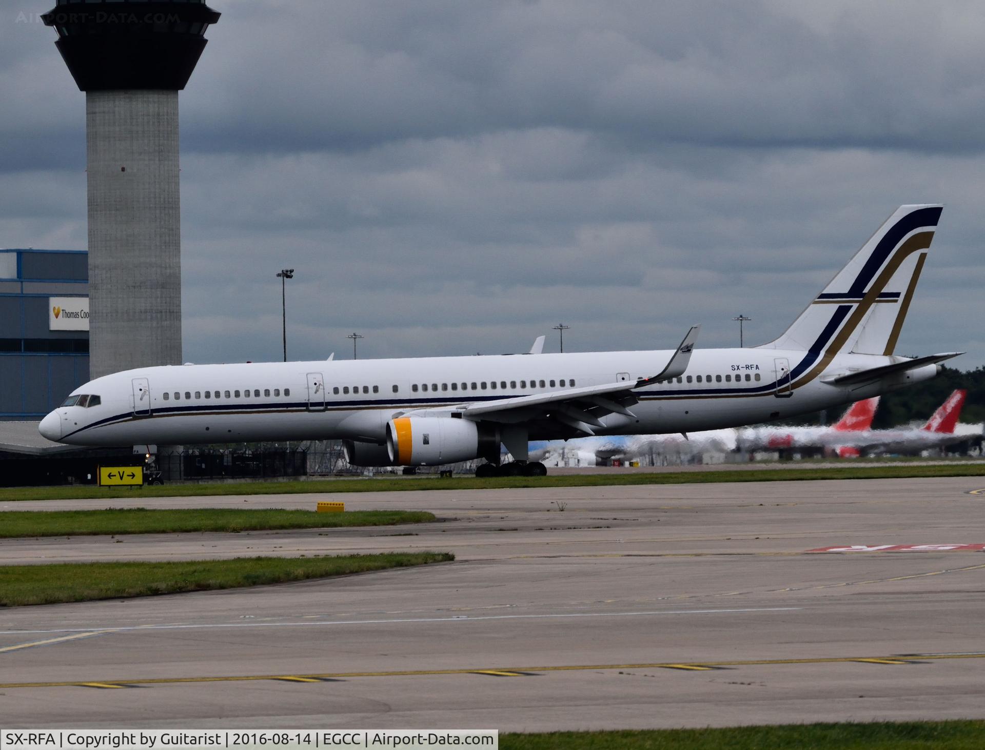SX-RFA, 1999 Boeing 757-23N C/N 30232, At Manchester
