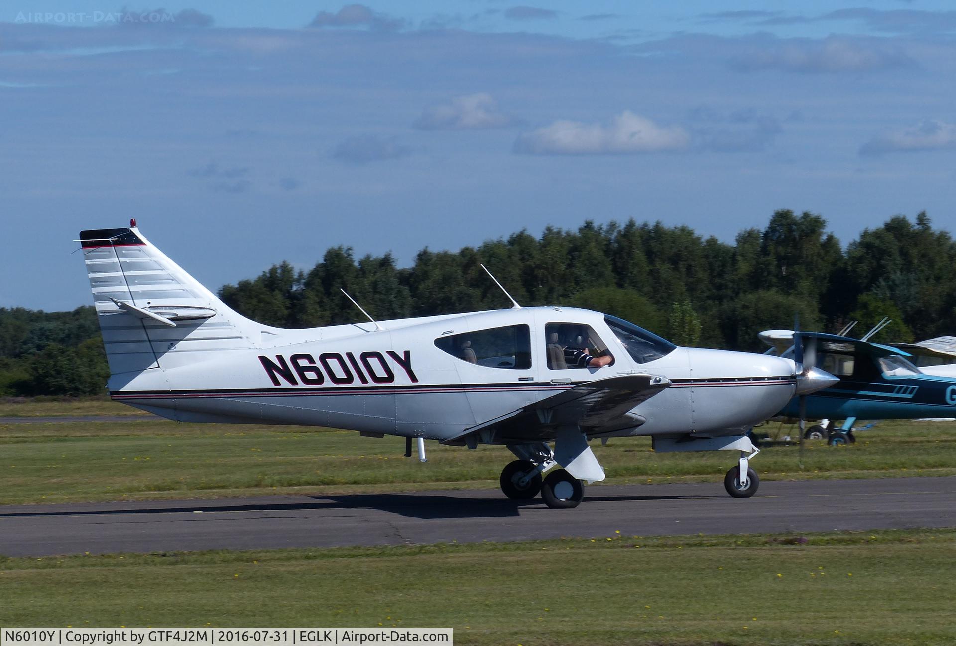 N6010Y, 1993 Rockwell Commander 114B C/N 14589, N6010Y at Blackbushe 31.7.16