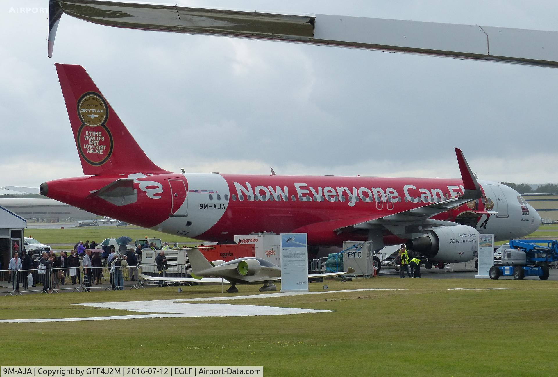 9M-AJA, 2013 Airbus A320-216 C/N 5897, 9M-AJA of AirAsia at Farnborough 12.7.16
