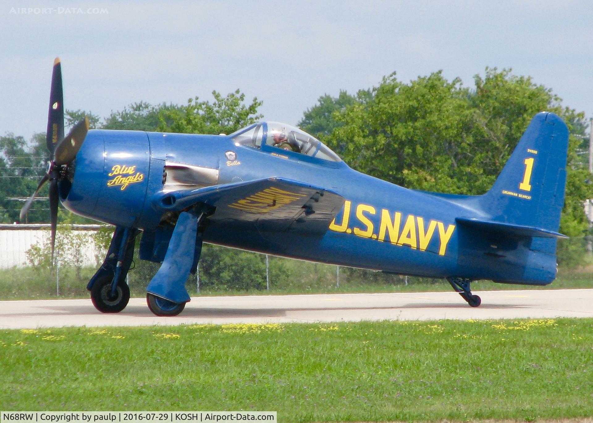 N68RW, 1947 Grumman F8F-2 (G58) Bearcat C/N D.1162, AirVenture 2016