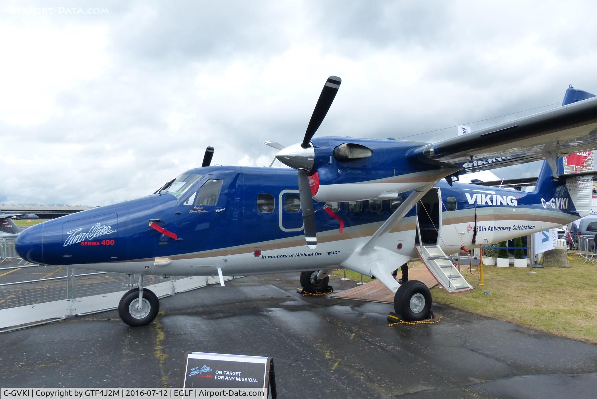 C-GVKI, 2014 Viking DHC-6-400 Twin Otter C/N 897, C-GVKI at Farnborough 12.7.16