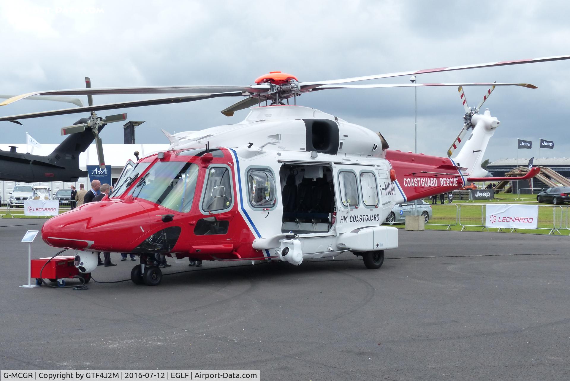 G-MCGR, 2014 AgustaWestland AW189 C/N 92004, G-MCGR at Farnborough 12.7.16