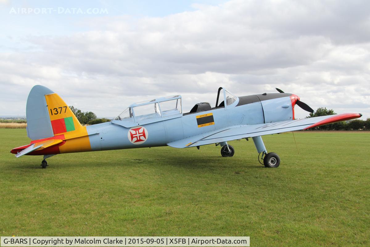 G-BARS, 1952 De Havilland DHC-1 Chipmunk T.10 C/N C1/0557, De Havilland DHC-1 Chipmunk 22 at Fishburn Airfield, September 5th 2015.