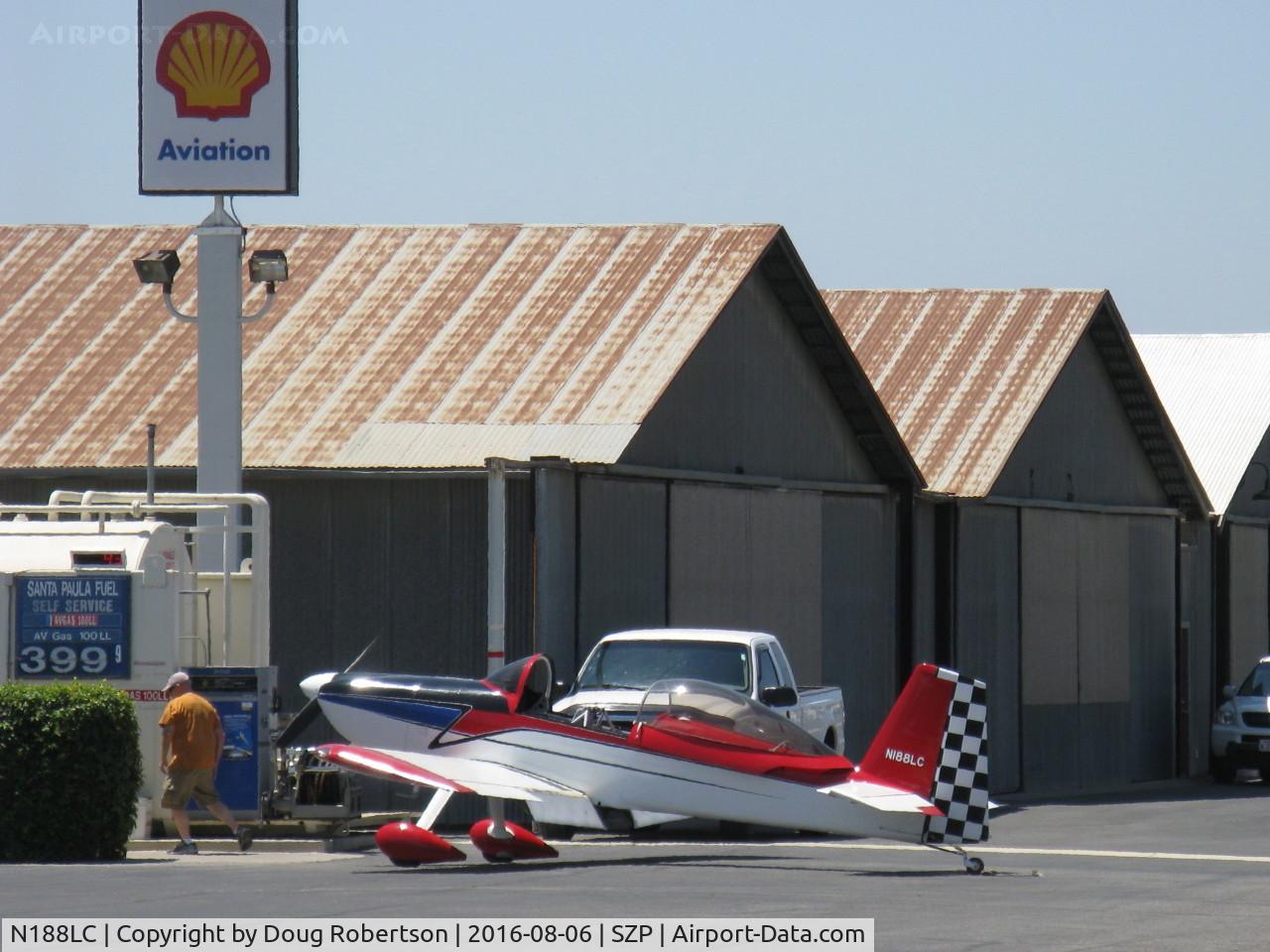 N188LC, 2015 Vans RV-8 C/N 82306, 2015 Luciani VAN's RV-8, engine unknown, at Fuel Dock