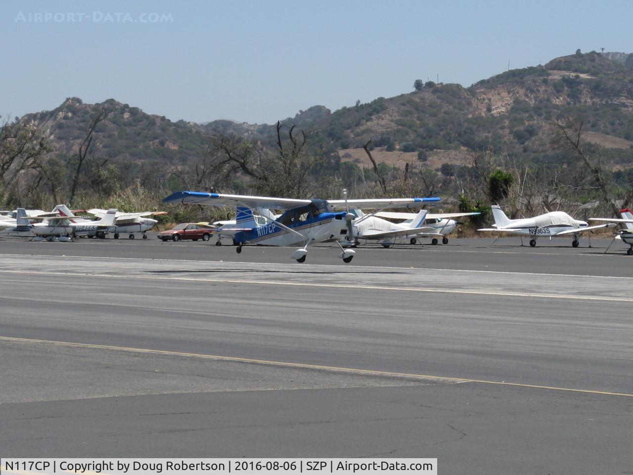 N117CP, American Champion 7GCBC Citabria C/N 1275-99, 1999 American Champion 7GCBC CITABRIA, Lycoming O-320 150 Hp, landing roll Rwy 22