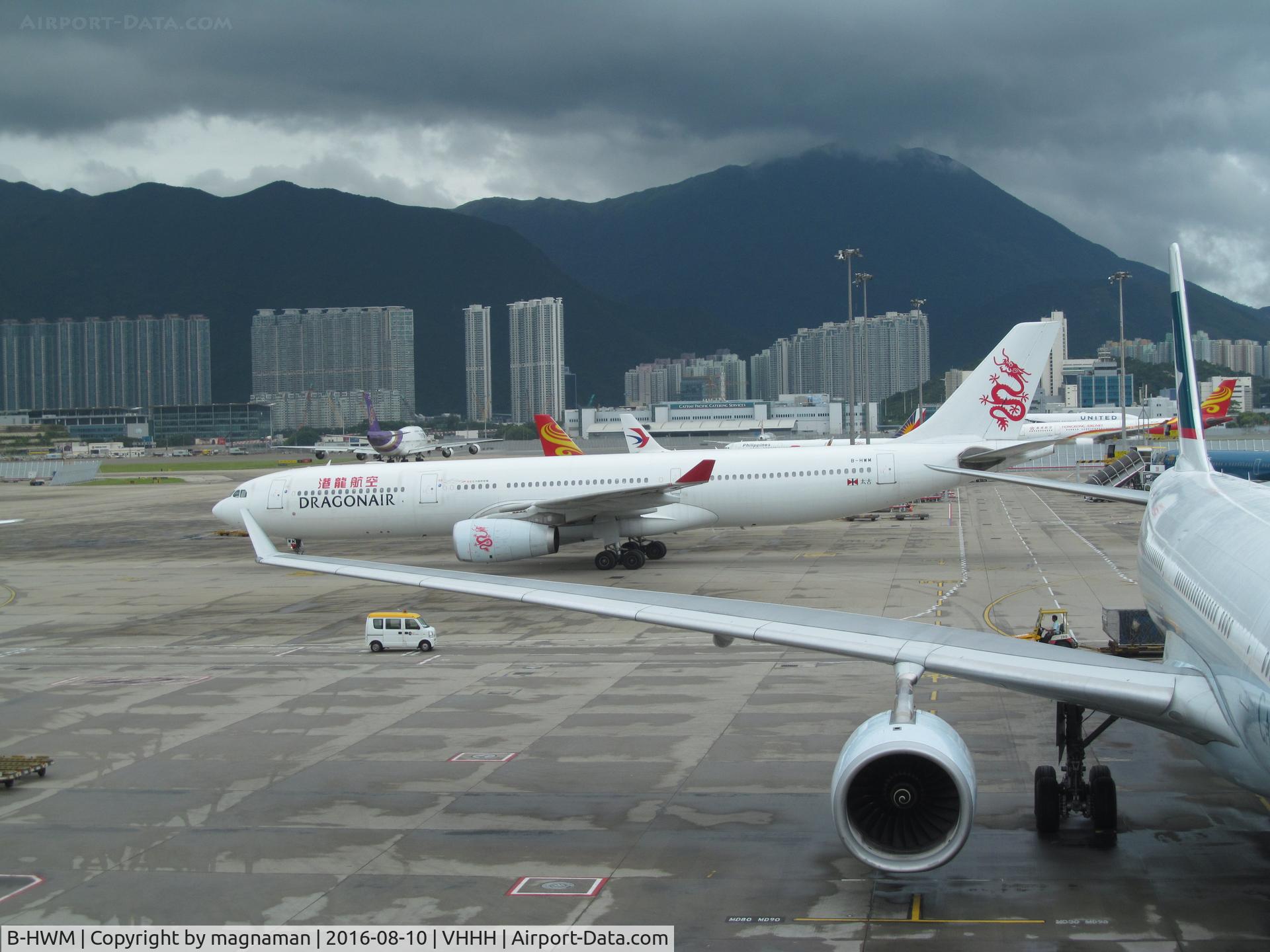 B-HWM, 2013 Airbus A330-343X C/N 1457, rolling by me at hkg