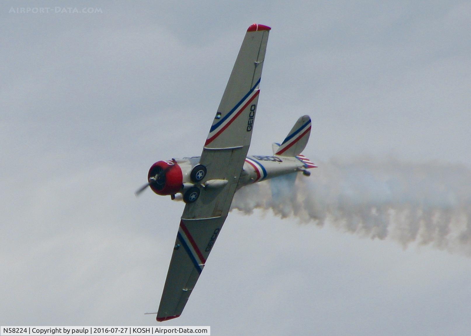 N58224, 1941 North American AT-6B Texan C/N 2553, AirVenture 2016