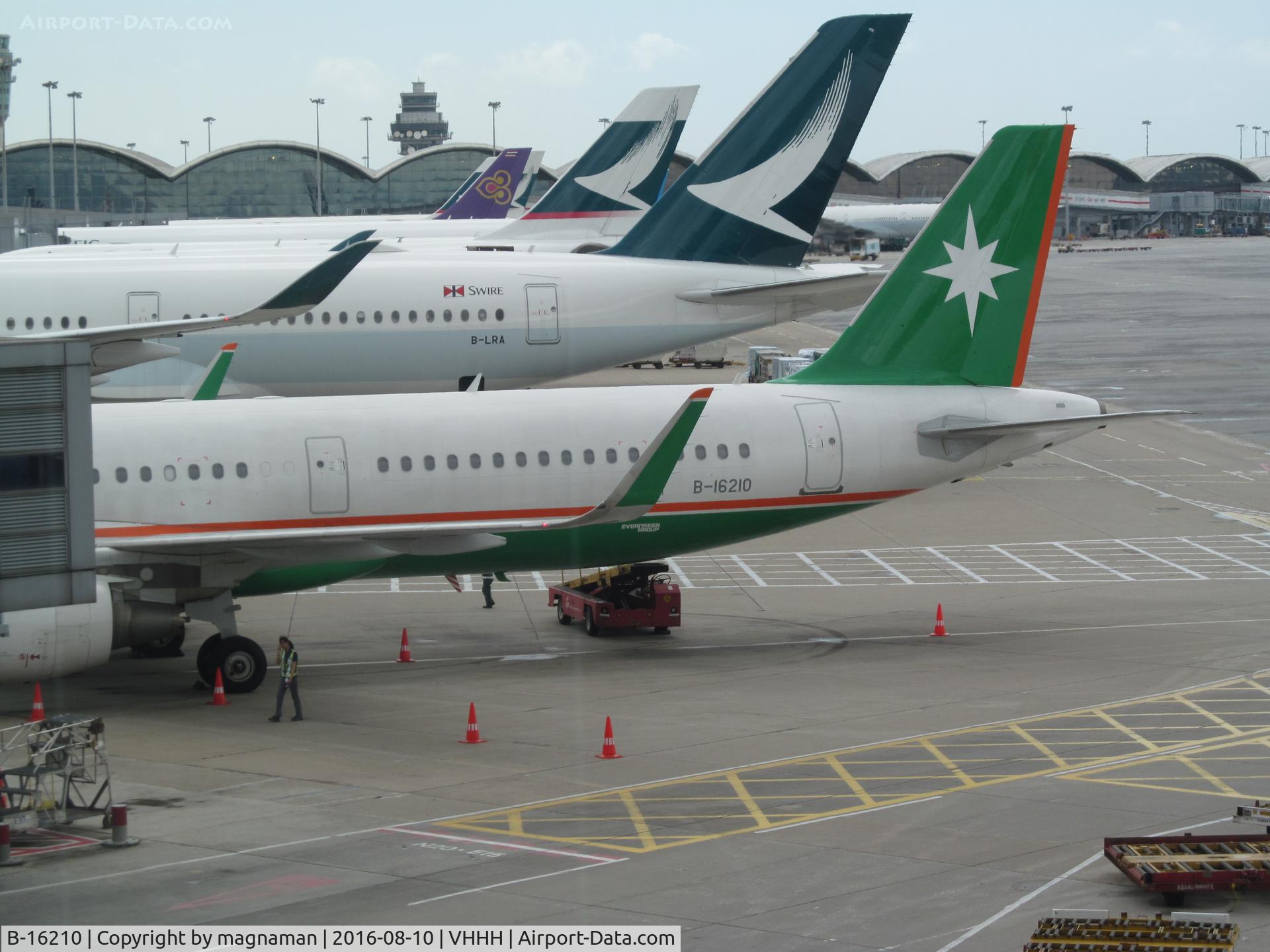 B-16210, 2014 Airbus A321-211 C/N 6087, at hkg - part hiding