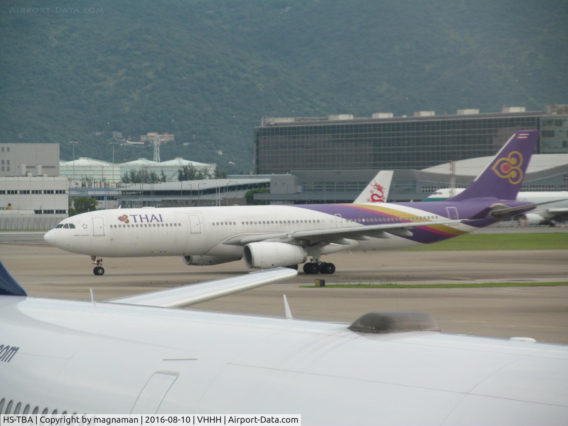 HS-TBA, 2011 Airbus A330-343X C/N 1263, one of many at HKG today