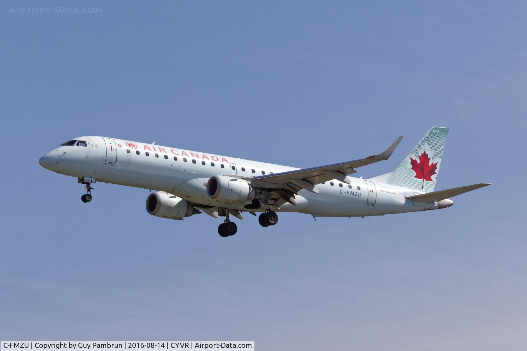 C-FMZU, 2007 Embraer 190AR (ERJ-190-100IGW) C/N 19000118, Landing