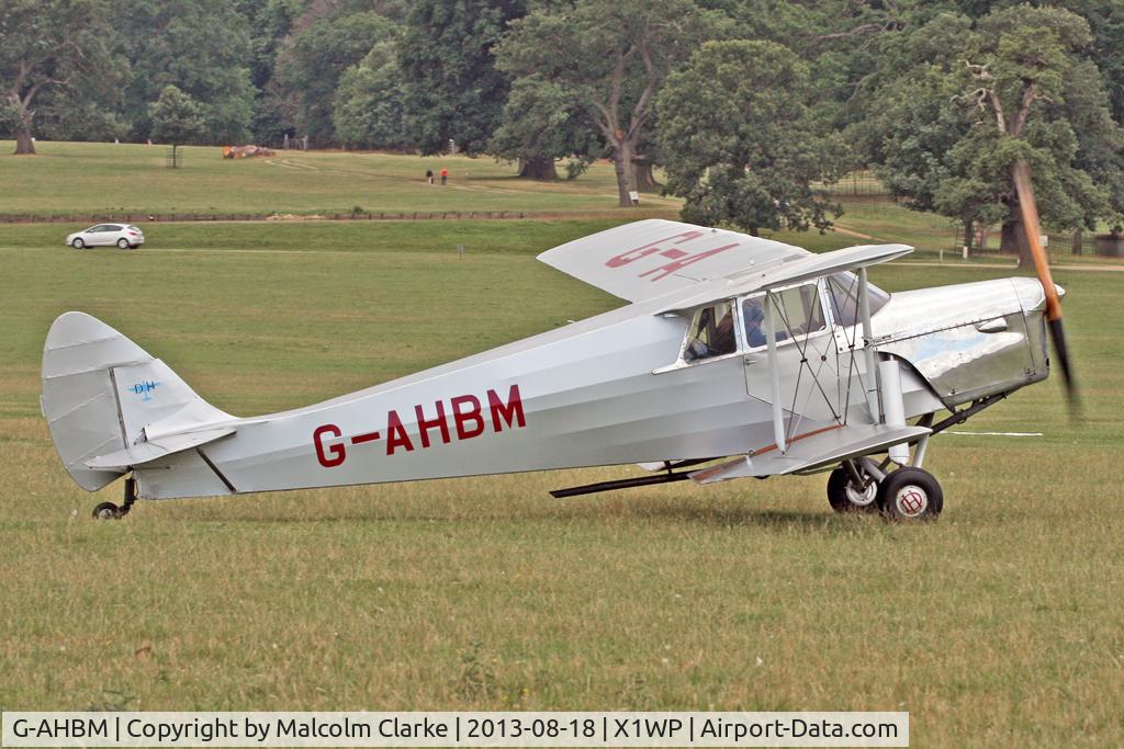 G-AHBM, 1935 De Havilland DH.87B Hornet Moth C/N 8126, De Havilland DH-87B Hornet Moth at The De Havilland Moth Club's 28th International Moth Rally at Woburn Abbey. August 18th 2013.