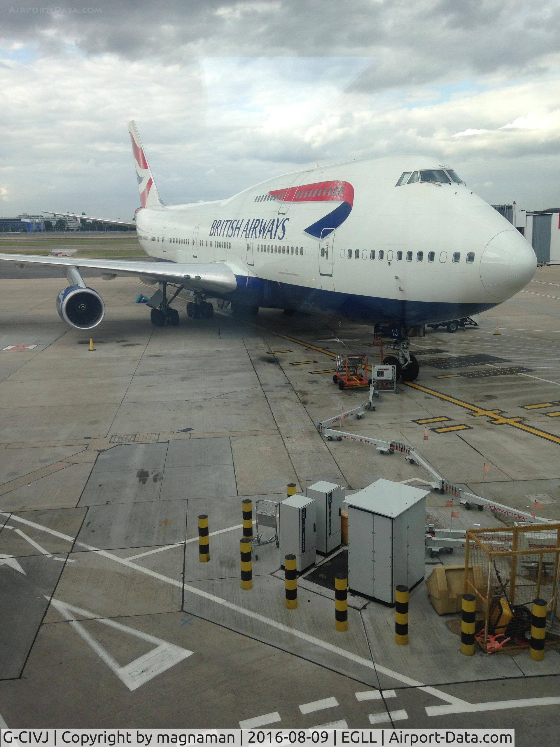 G-CIVJ, 1997 Boeing 747-436 C/N 25817, at lhr from ramp