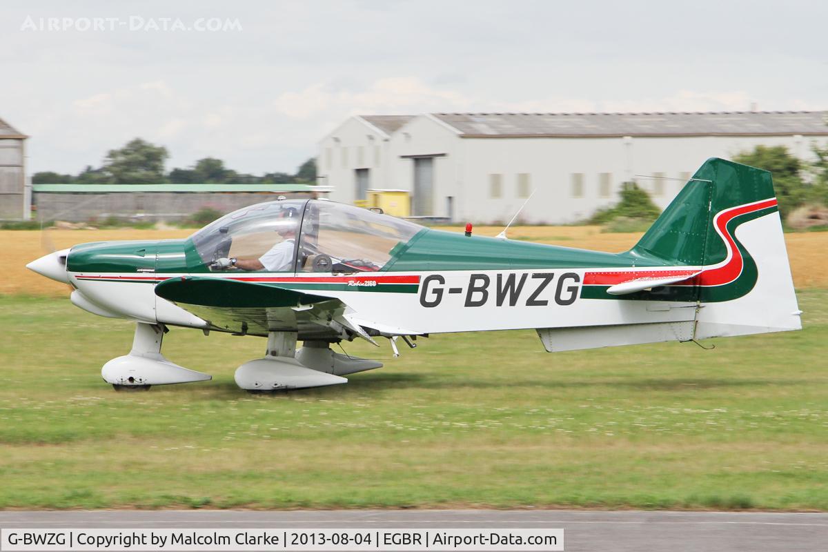G-BWZG, 1997 Robin R-2160 Alpha Sport C/N 311, Robin R-2160 at The Summer Madness Fly-In. The Real Aeroplane Company, Breighton Airfield, August 2013.