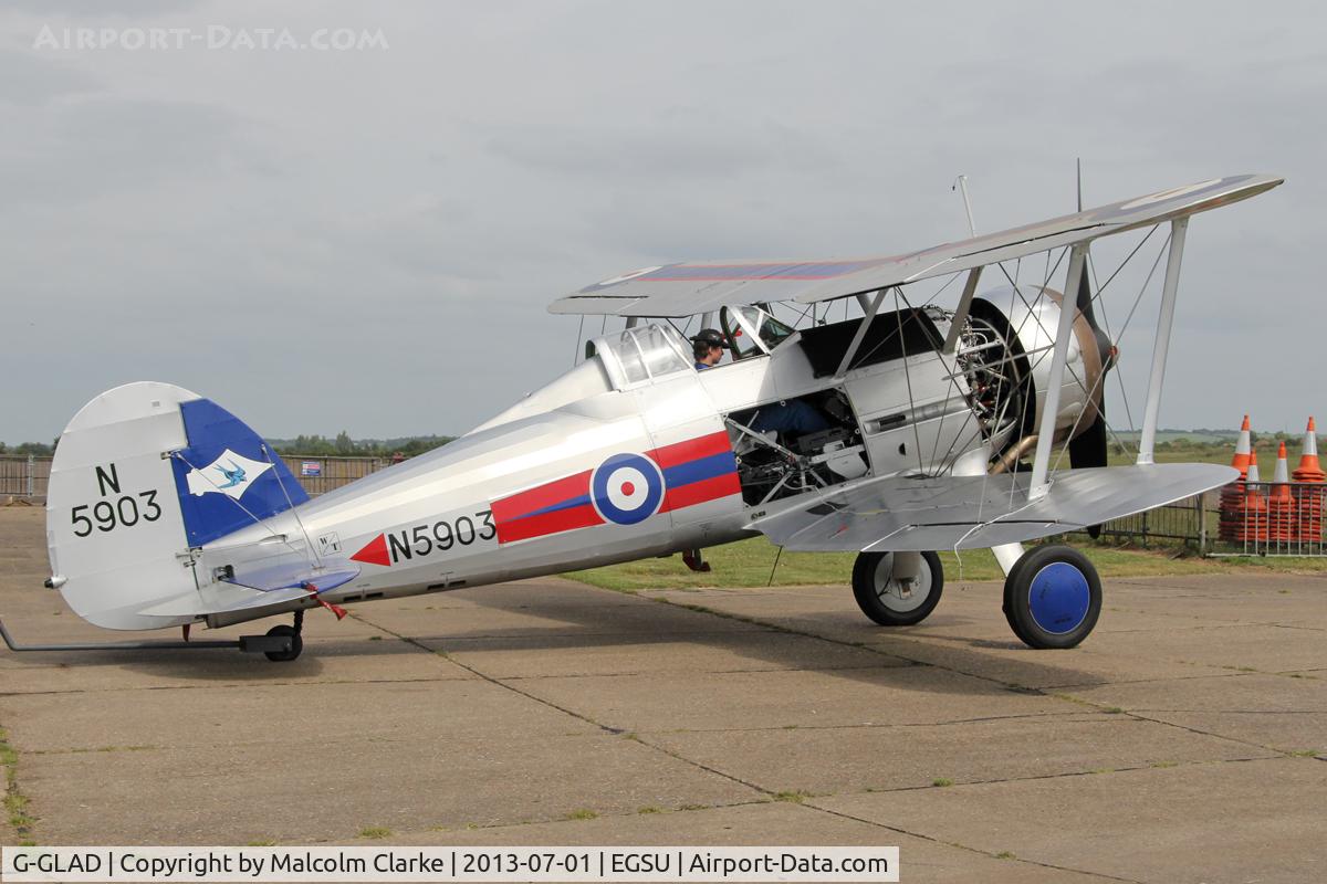G-GLAD, 1939 Gloster Gladiator Mk2 C/N G5/75751, Gloster Gladiator Mk2. Imperial War Museum, Duxford, July 1st 2013.