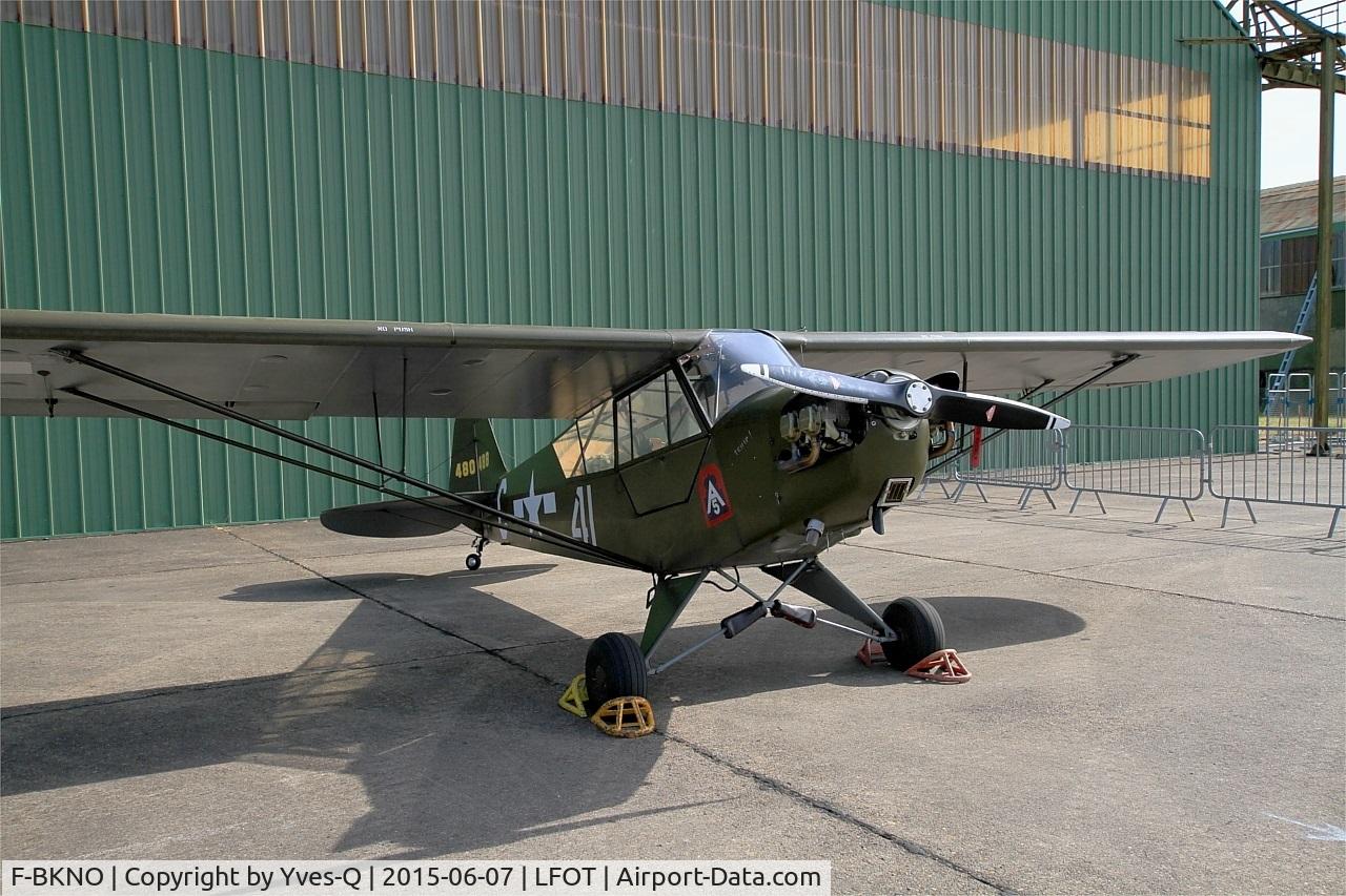 F-BKNO, 1944 Piper L-4J Grasshopper (J3C-65D) C/N 12784, Piper L-4J Grasshopper, Static display, Tours-St Symphorien Air Base 705 (LFOT-TUF) Open day 2015