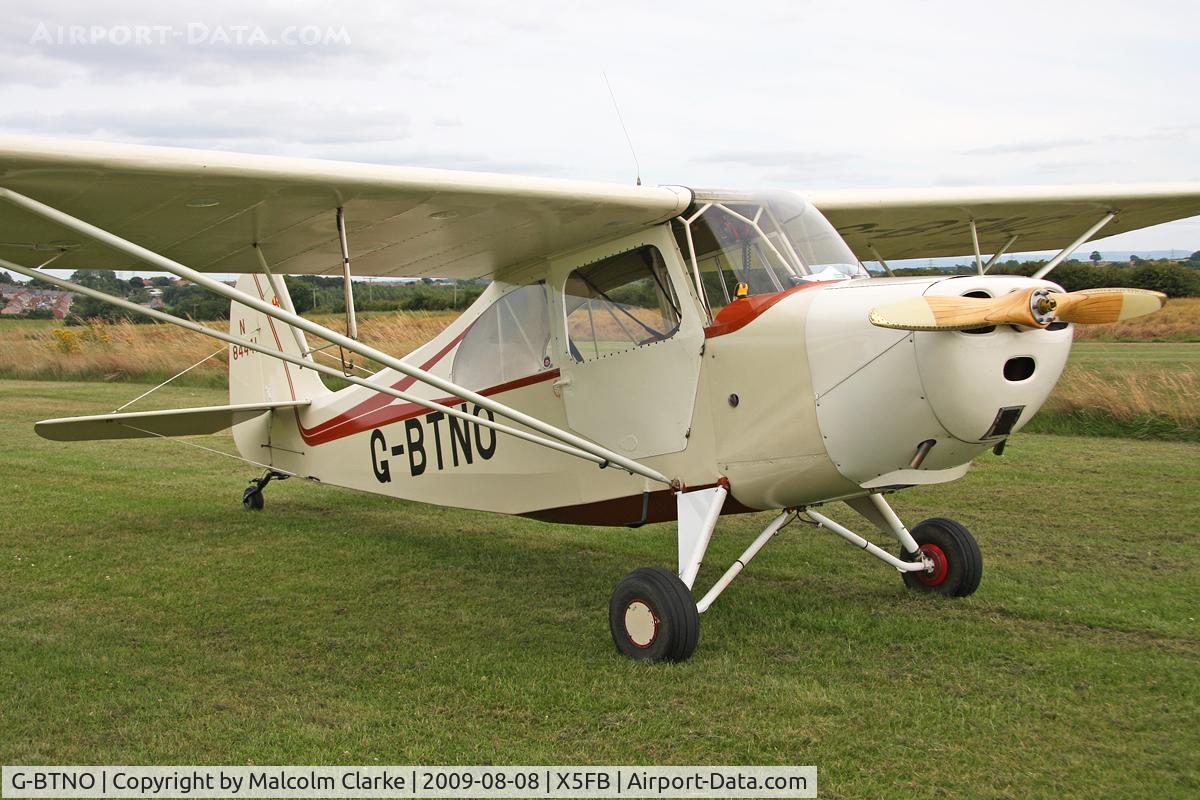 G-BTNO, 1946 Aeronca 7AC Champion C/N 7AC-3132, Aeronca 7AC, Fishburn Airfield, August 8th 2009.