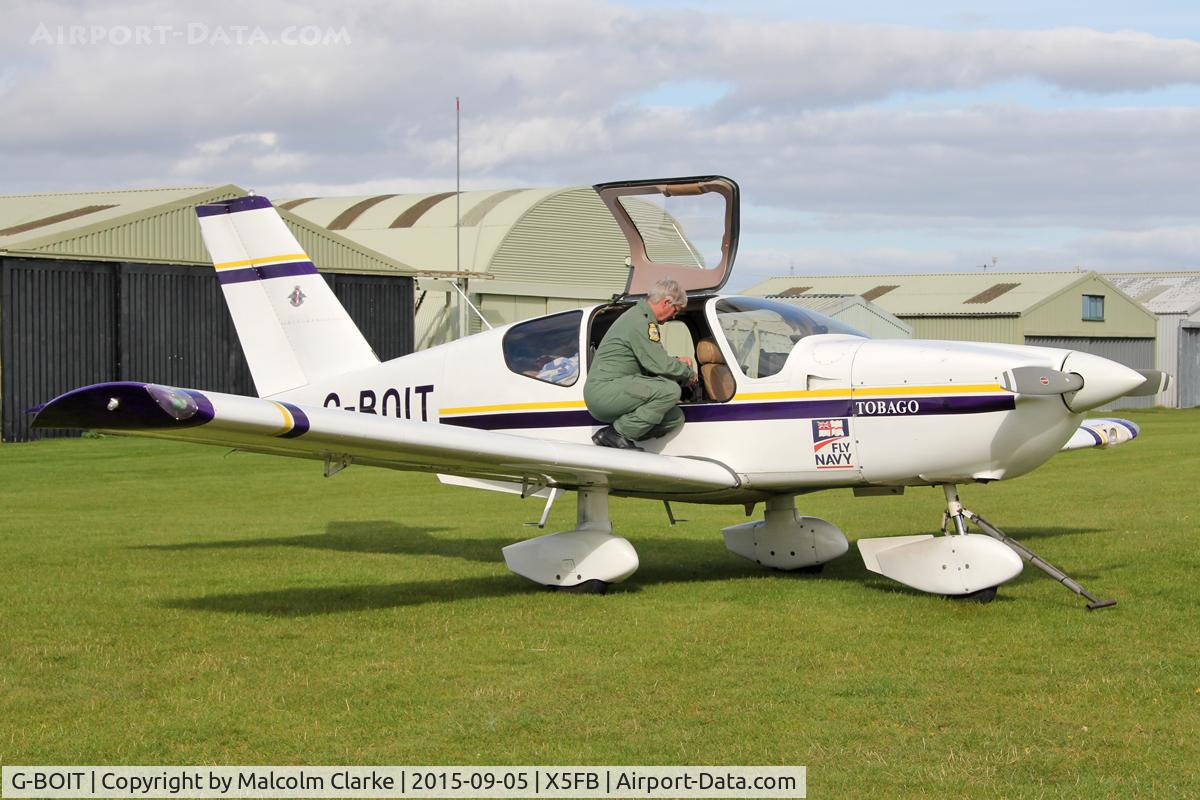 G-BOIT, 1988 Socata TB-10 Tobago C/N 810, Socata TB-10 Tobago, Fishburn Airfield, September 5th 2015.