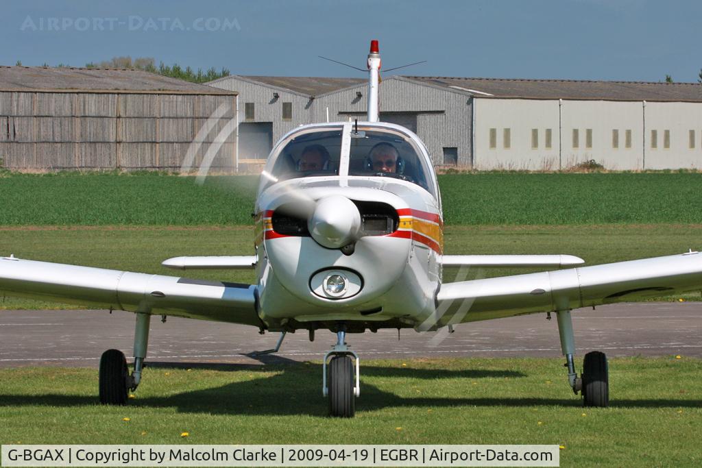 G-BGAX, 1973 Piper PA-28-140 Cherokee C/N 28-7325409, Piper PA-28-140 Cherokee, Breighton Airfield, April 19th 2009.