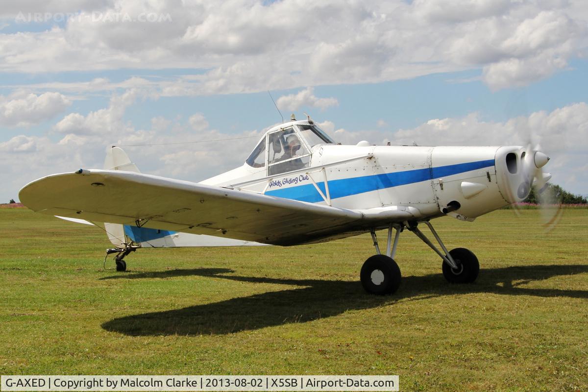 G-AXED, 1965 Piper PA-25-235 Pawnee C/N 25-3586, Piper PA-25-235 Pawnee, glider tug at the Yorkshire Gliding Club, Sutton Bank Airfield, N Yorks, August 2013.