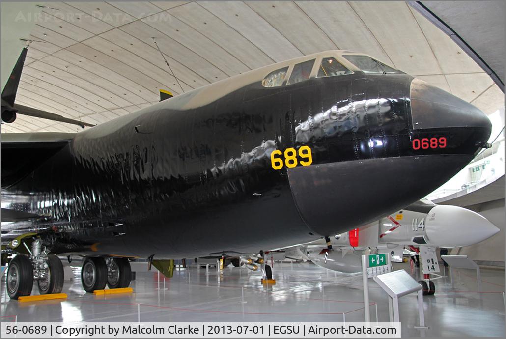 56-0689, 1956 Boeing B-52D Stratofortress C/N 464060, Boeing B-52D Stratofortress, American Air Museum, Duxford Airfield, July 1st 2013.