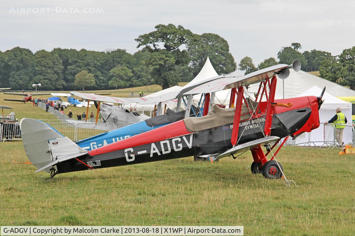 G-ADGV, 1935 De Havilland DH-82A Tiger Moth II C/N 3340, De Havilland DH-82A Tiger Moth II at The De Havilland Moth Club's 28th International Moth Rally at Woburn Abbey. August 18th 2013.