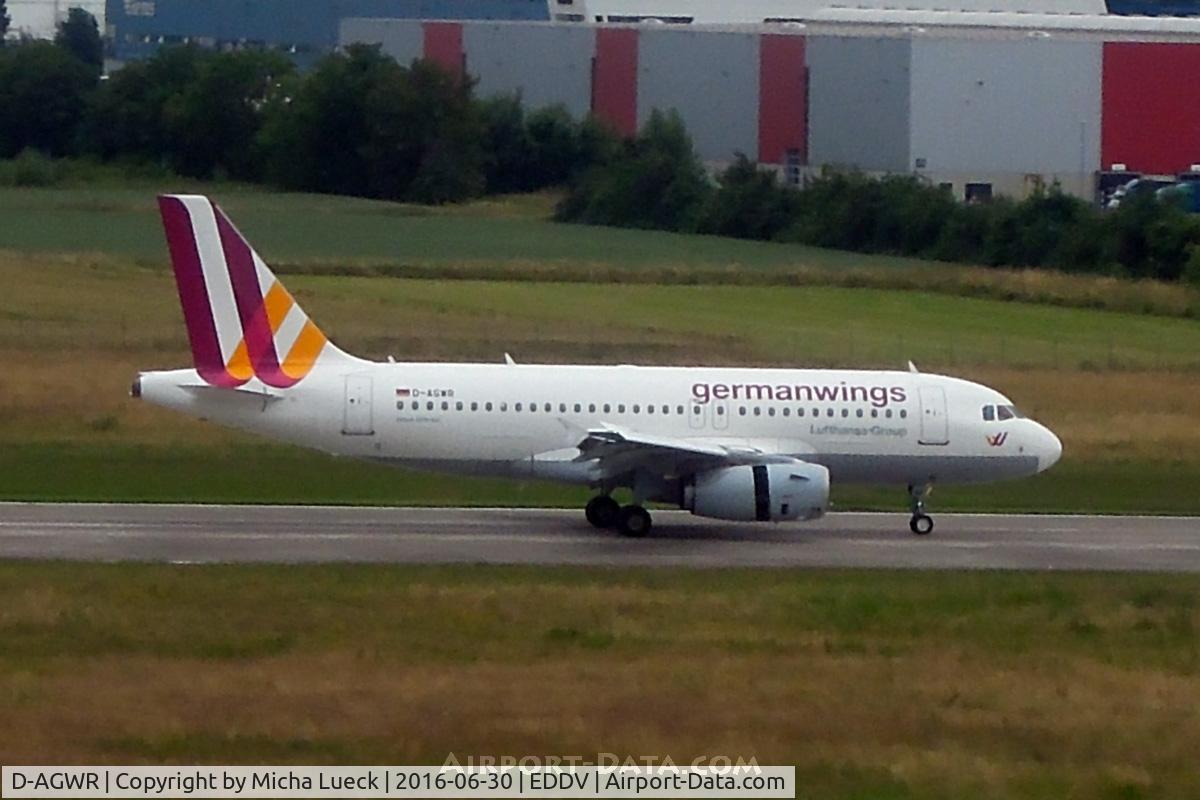 D-AGWR, 2010 Airbus A319-132 C/N 4285, At Hanover