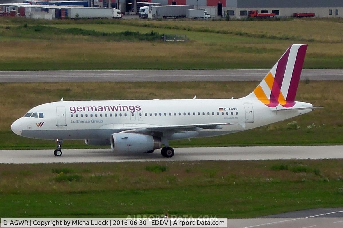 D-AGWR, 2010 Airbus A319-132 C/N 4285, At Hanover