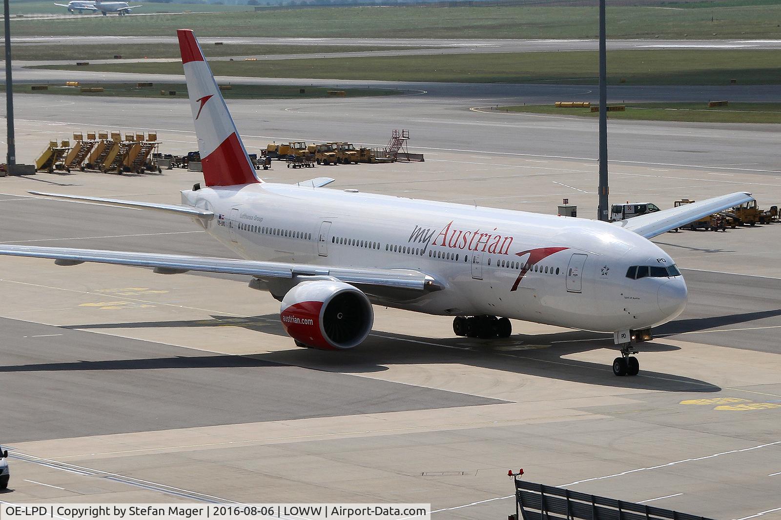 OE-LPD, 2006 Boeing 777-2Z9/ER C/N 35960, Austrian B777-200ER @VIE
