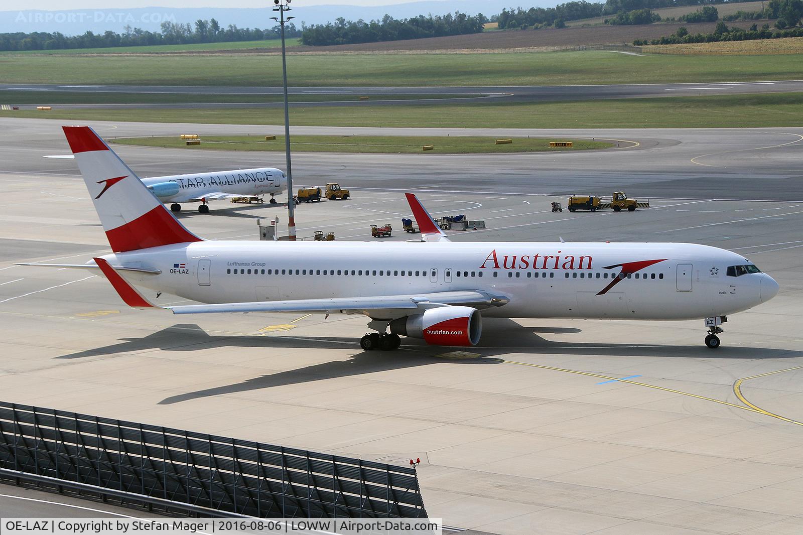 OE-LAZ, 1999 Boeing 767-3Z9 C/N 30331, Austrian B767-300ER @VIE
