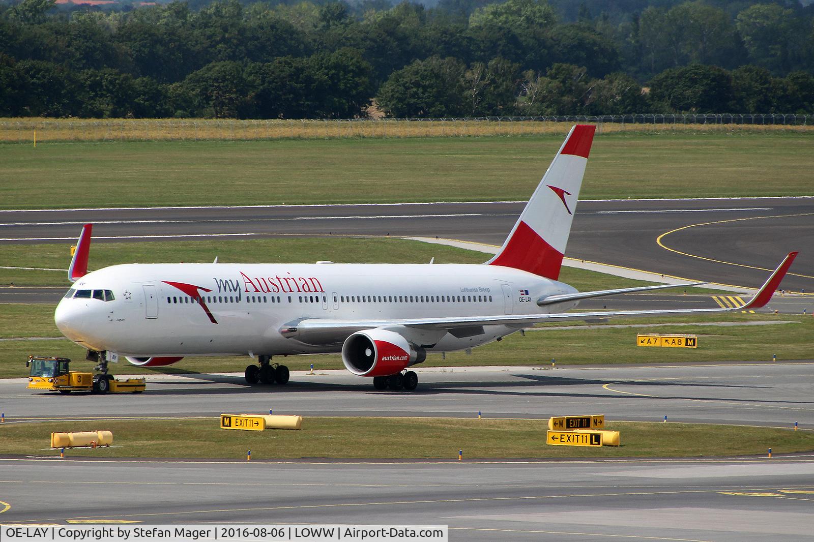 OE-LAY, 1998 Boeing 767-3Z9/ER C/N 29867, Austrian B767-300ER @VIE