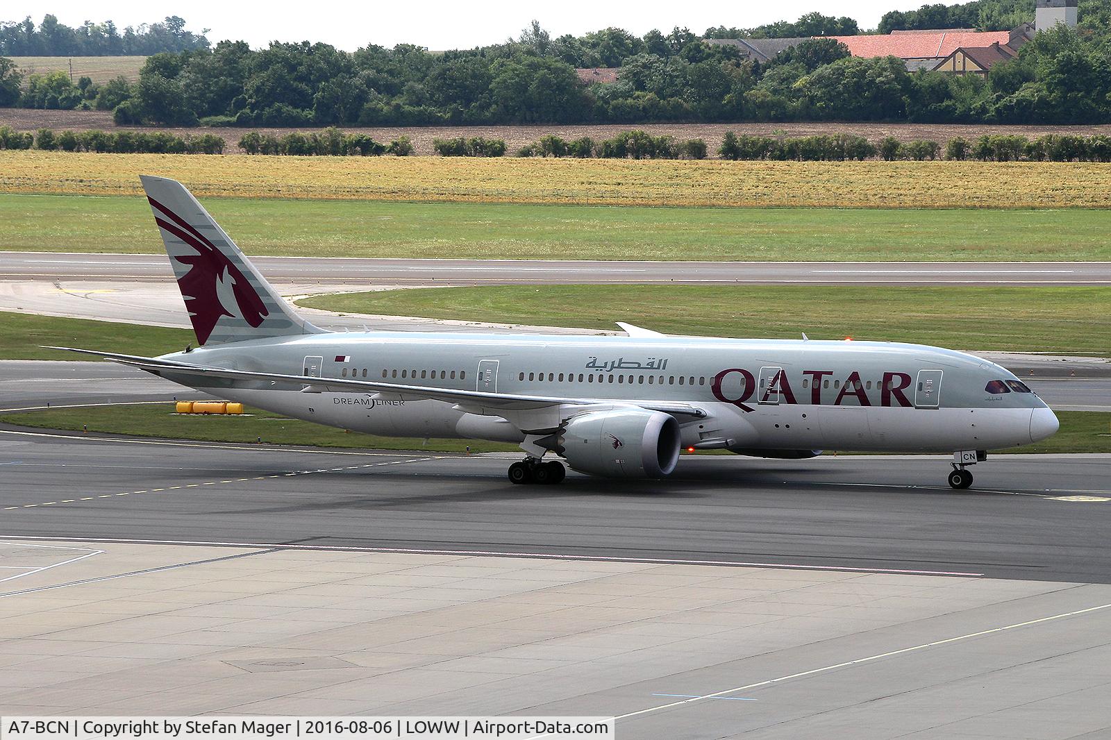 A7-BCN, 2014 Boeing 787-8 Dreamliner C/N 38332, Qatar B787-800 @VIE