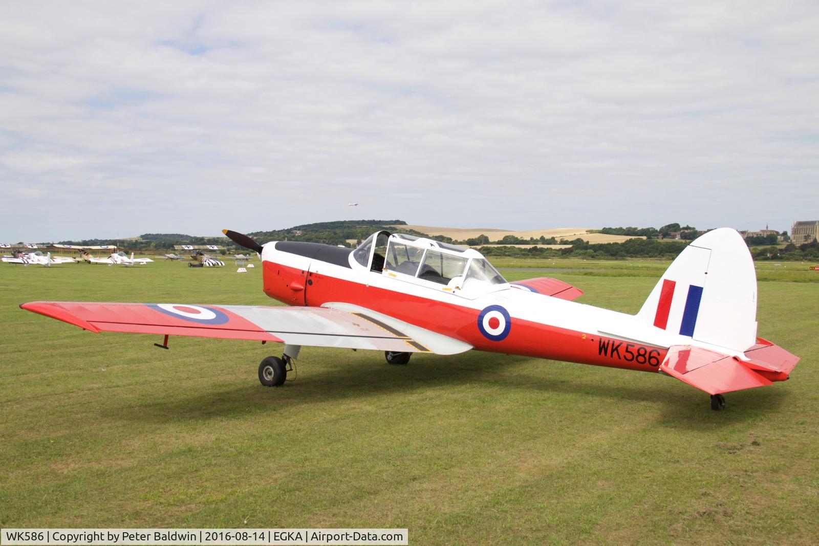 WK586, 1952 De Havilland DHC-1 Chipmunk T.10 C/N C1/0609, I remember see Chipmunks at RAF Benson when I was a boy.