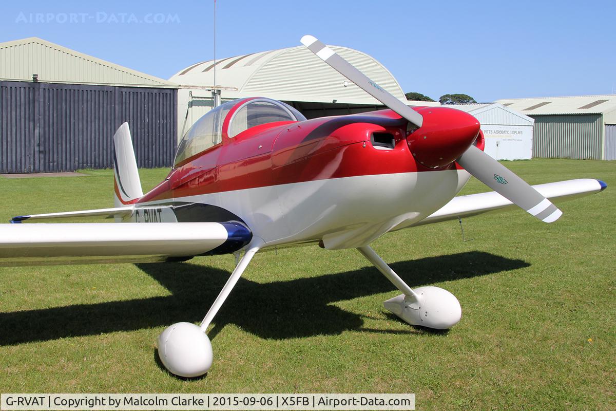 G-RVAT, 2009 Vans RV-8 C/N LAA 303-14928, Vans RV-8, Fishburn Airfield, September 6th 2015.