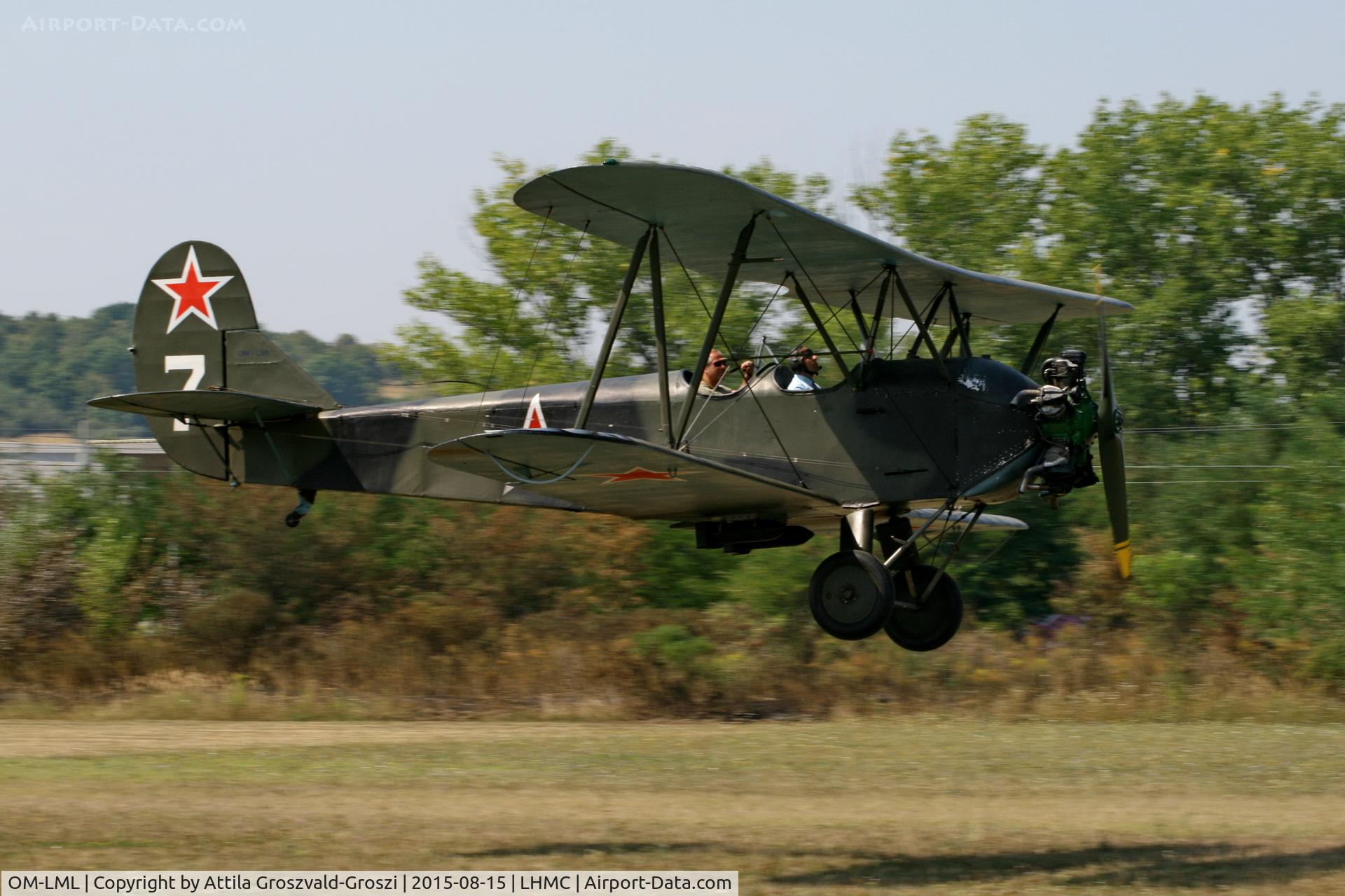 OM-LML, Polikarpov Po-2 C/N 01-03, Miskolc Airport - Airshow 2015 - Flight Simulation War - Landing