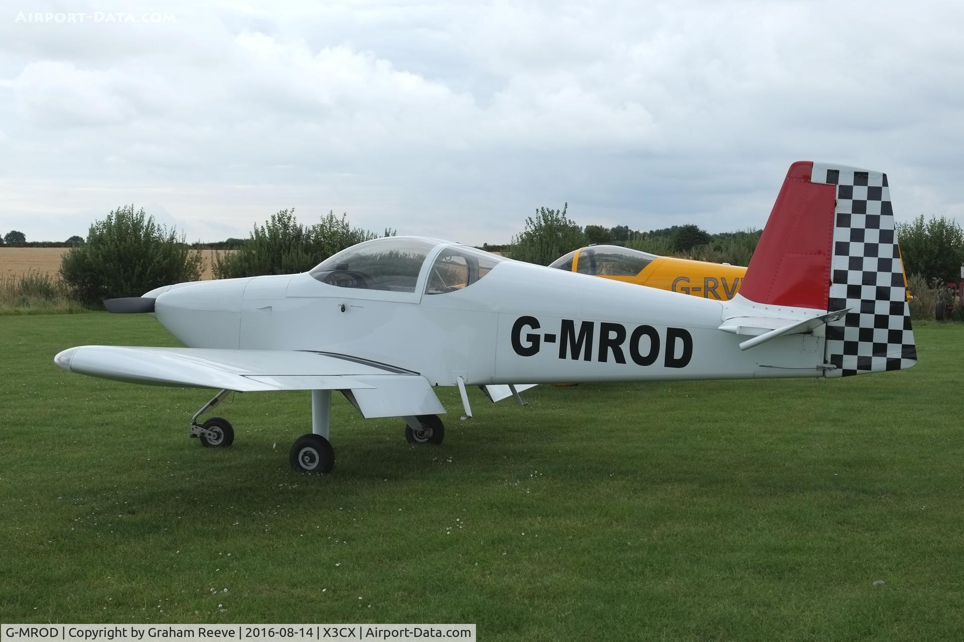 G-MROD, 2007 Vans RV-7A C/N PFA 323-14432, Parked at Northrepps.