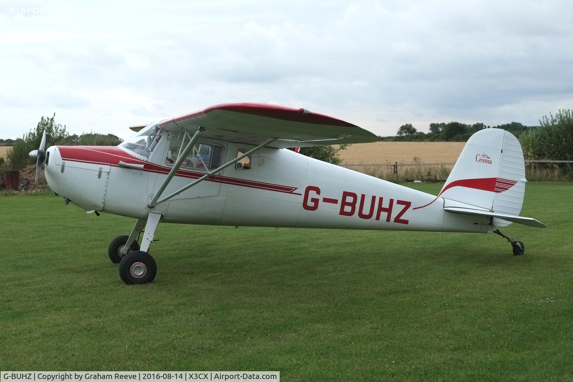 G-BUHZ, 1948 Cessna 120 C/N 14950, Parked at Northrepps.