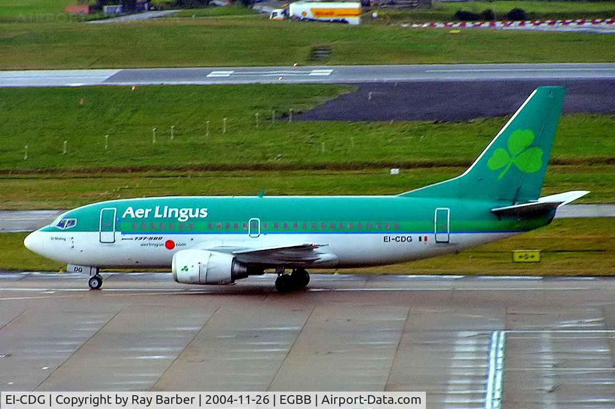 EI-CDG, 1992 Boeing 737-548 C/N 25738, Boeing 737-548 [25738] (Aer Lingus) Birmingham Int'l~G 26/11/2004