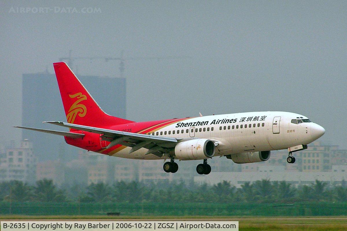B-2635, 1998 Boeing 737-79K C/N 29191, Boeing 737-79K [29191] (Shenzhen Airlines) Shenzhen-Baoan~B 22/10/2006