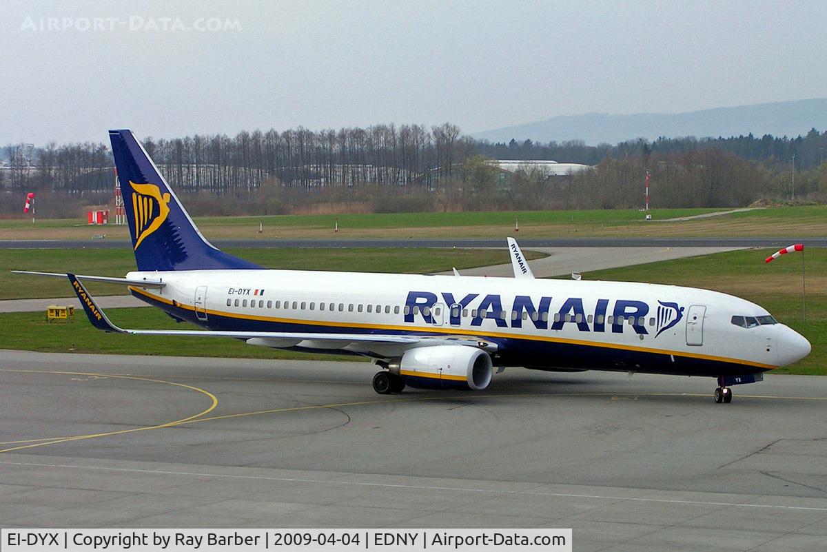 EI-DYX, 2008 Boeing 737-8AS C/N 37517, Boeing 737-8AS [37517] (Ryanair) Friedrichshafen~D 04/04/2009