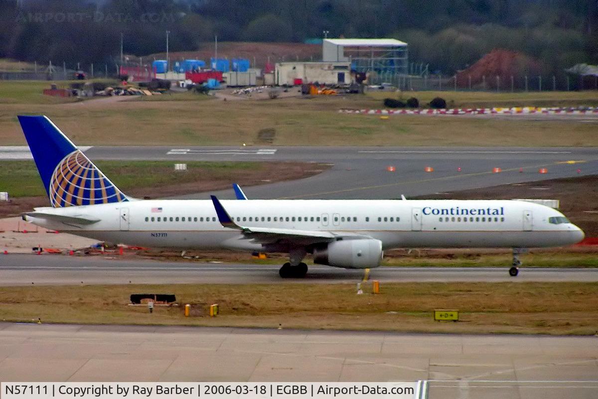 N57111, 1994 Boeing 757-224 C/N 27301, Boeing 757-224ET [27301] (Continental Airlines) Birmingham Int'l~G 18/03/2006