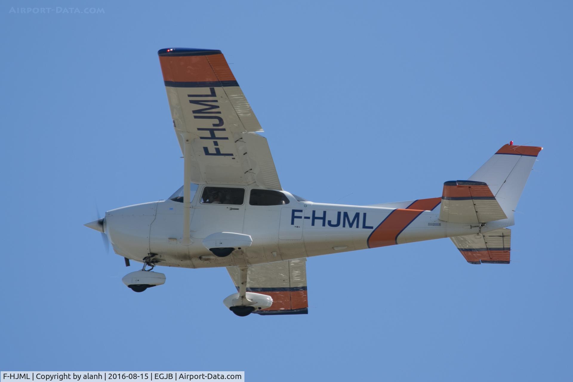 F-HJML, Cessna 172R C/N 17280957, Departing Guernsey